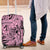 Polynesia Luggage Cover Tribal Polynesian Spirit With Pink Pacific Flowers LT9 Pink - Polynesian Pride