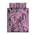Polynesia Quilt Bed Set Tribal Polynesian Spirit With Pink Pacific Flowers LT9 Pink - Polynesian Pride