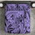 Polynesia Bedding Set Tribal Polynesian Spirit With Violet Pacific Flowers LT9 Violet - Polynesian Pride