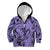 Polynesia Kid Hoodie Tribal Polynesian Spirit With Violet Pacific Flowers LT9 Zip Hoodie Violet - Polynesian Pride
