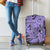 Polynesia Luggage Cover Tribal Polynesian Spirit With Violet Pacific Flowers LT9 - Polynesian Pride