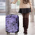 Polynesia Luggage Cover Tribal Polynesian Spirit With Violet Pacific Flowers LT9 - Polynesian Pride
