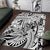 Polynesia Area Rug Tribal Polynesian Spirit With White Pacific Flowers LT9 White - Polynesian Pride