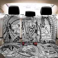 Polynesia Back Car Seat Cover Tribal Polynesian Spirit With White Pacific Flowers