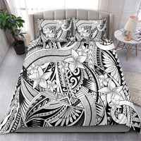Polynesia Bedding Set Tribal Polynesian Spirit With White Pacific Flowers LT9 - Polynesian Pride