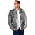 Polynesia Padded Jacket Hibiscus Hawaiian Tribal Tattoo Retro Gray - Polynesian Pride