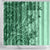 Polynesia Shower Curtain Hibiscus and Hawaiian Tribal Tattoo Retro Style Green Color LT9 - Polynesian Pride