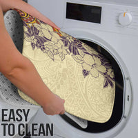 Polynesia Bathroom Set Hibiscus Hawaiian Tribal Tattoo Retro Tan - Polynesian Pride