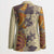 Polynesia Blazer Hibiscus Hawaiian Tribal Tattoo Retro Tan - Polynesian Pride