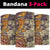 Polynesia Neck Gaiter Hibiscus Hawaiian Tribal Tattoo Retro Tan - Polynesian Pride