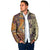 Polynesia Padded Jacket Hibiscus Hawaiian Tribal Tattoo Retro Tan - Polynesian Pride