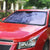 Polynesia Auto Sun Shade Hibiscus Hawaiian Tribal Tattoo Retro Violet - Polynesian Pride