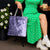 Polynesia Tote Bag Hibiscus Hawaiian Tribal Tattoo Retro Violet - Polynesian Pride