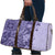 Polynesia Travel Bag Hibiscus Hawaiian Tribal Tattoo Retro Violet - Polynesian Pride