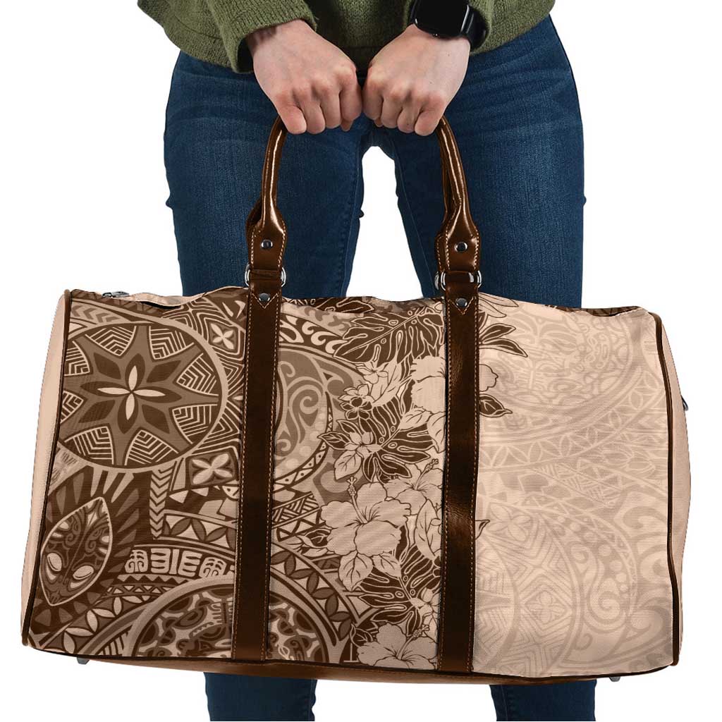 Polynesia Travel Bag Hibiscus Hawaiian Tribal Tattoo Retro Pink Pastel LT9 Pink Pastel - Polynesian Pride