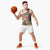 Hawaii Beige Version Basketball Jersey Aloha Tribal Pattern - Polynesian Pride