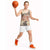 Hawaii Beige Version Basketball Jersey Aloha Tribal Pattern - Polynesian Pride