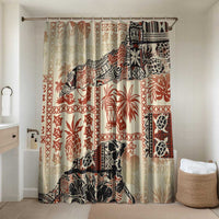 Hawaii Beige Version Bathroom Set Aloha Tribal Pattern - Polynesian Pride