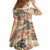 Hawaii Family Matching Short Sleeve Bodycon Dress and Hawaiian Shirt Aloha Tribal Pattern Beige Version LT9 - Polynesian Pride