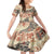 Hawaii Kid Short Sleeve Dress Aloha Tribal Pattern Beige Version LT9 KID Beige - Polynesian Pride