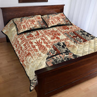 Hawaii Quilt Bed Set Aloha Tribal Pattern Beige Version LT9 - Polynesian Pride