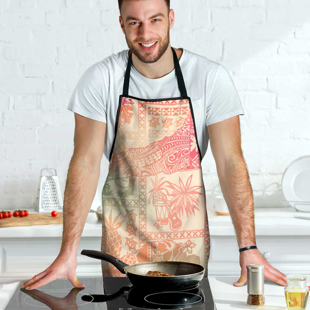 Hawaii Sweat Pink Ombre Apron Aloha Tribal Pattern - Polynesian Pride