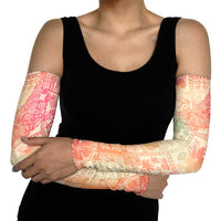 Hawaii Sweat Pink Ombre Arm Sleeves Aloha Tribal Pattern - Polynesian Pride