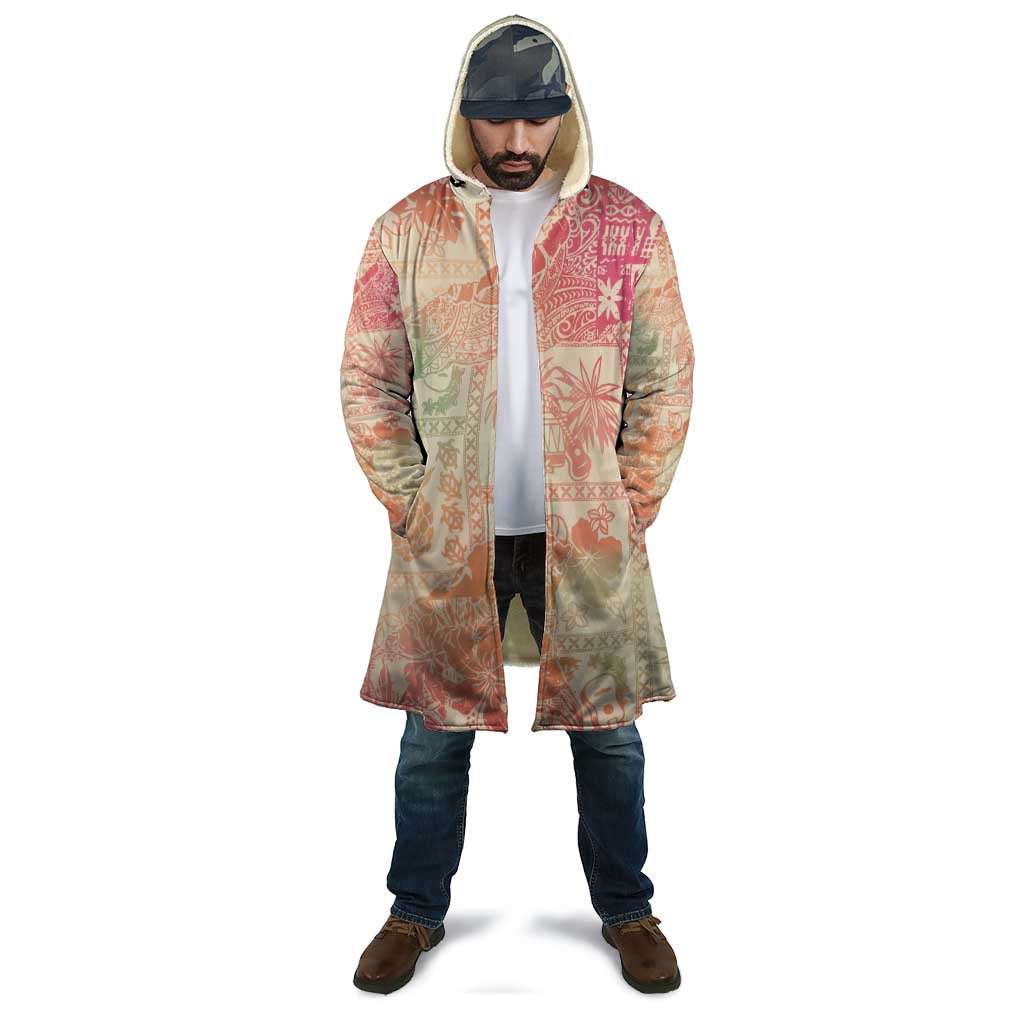 Hawaii Sweat Pink Ombre Cloak Aloha Tribal Pattern - Polynesian Pride