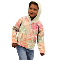 Hawaii Kid Hoodie Aloha Tribal Pattern Sweat Pink Ombre LT9 - Polynesian Pride