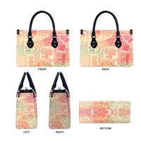 Hawaii Sweat Pink Ombre Leather Bag Aloha Tribal Pattern - Polynesian Pride