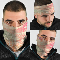 Hawaii Sweat Pink Ombre Neck Gaiter Aloha Tribal Pattern - Polynesian Pride