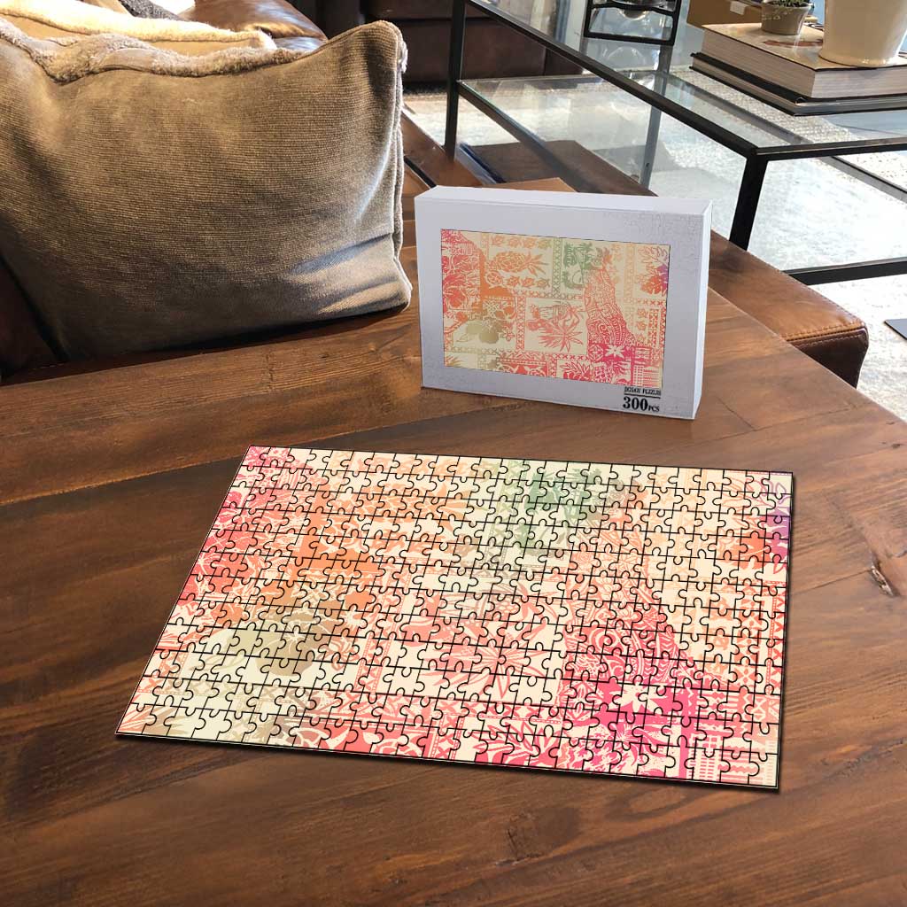 Hawaii Sweat Pink Ombre Puzzle Aloha Tribal Pattern - Polynesian Pride
