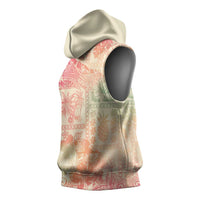 Hawaii Sweat Pink Ombre Sleeveless Hoodie Aloha Tribal Pattern - Polynesian Pride