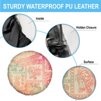 Hawaii Spare Tire Cover Aloha Tribal Pattern Sweat Pink Ombre LT9 - Polynesian Pride