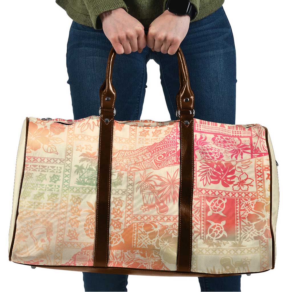 Hawaii Sweat Pink Ombre Travel Bag Aloha Tribal Pattern LT9 Pink - Polynesian Pride