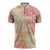 Hawaii Sweat Pink Ombre Zipper Polo Shirt Aloha Tribal Pattern - Polynesian Pride