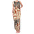 Aloha Hawaii Christmas Family Matching Tank Maxi Dress and Hawaiian Shirt Mele Kalikimaka Tapa Tribal Retro Style LT9 Mom's Dress Beige - Polynesian Pride
