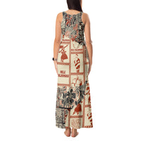 Aloha Hawaii Christmas Tank Maxi Dress Mele Kalikimaka Tapa Tribal Retro Style LT9 - Polynesian Pride