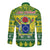 Cook Islands Christmas Long Sleeve Button Shirt Santa Beach Meri Kiritimiti LT9 - Polynesian Pride