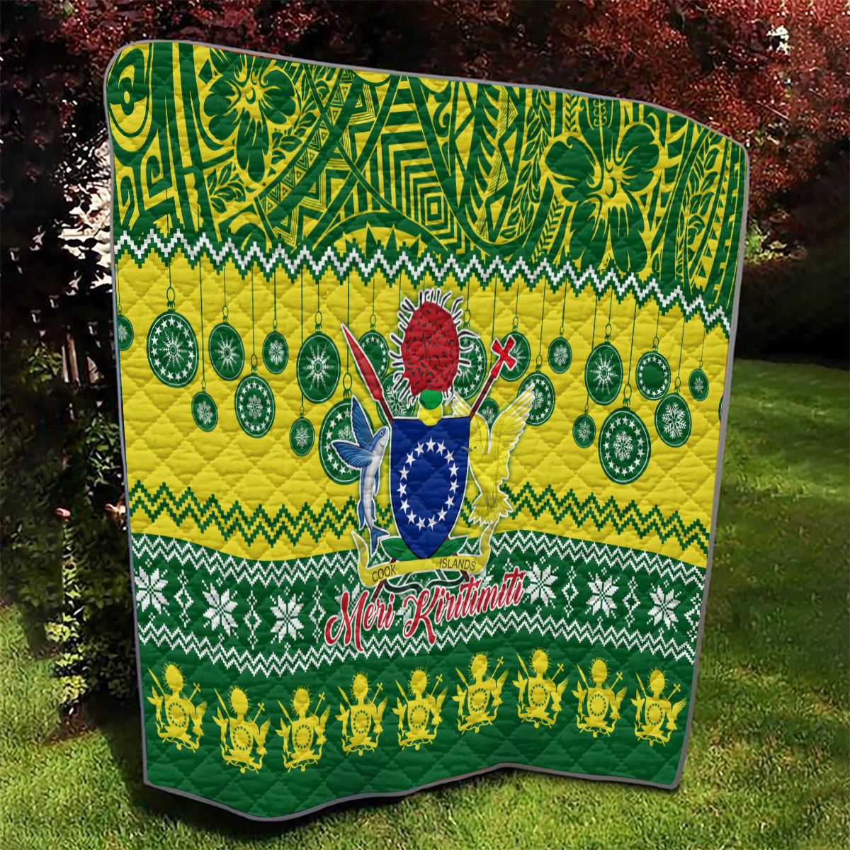 Cook Islands Christmas Quilt Santa Beach Meri Kiritimiti LT9 - Polynesian Pride