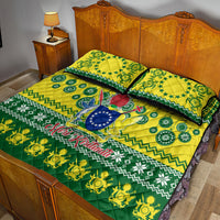 Cook Islands Christmas Quilt Bed Set Santa Beach Meri Kiritimiti LT9 - Polynesian Pride