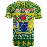 Cook Islands Christmas T Shirt Santa Beach Meri Kiritimiti LT9 - Polynesian Pride