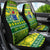 Personalised Cook Islands Christmas Car Seat Cover Santa Beach Meri Kiritimiti LT9 - Polynesian Pride