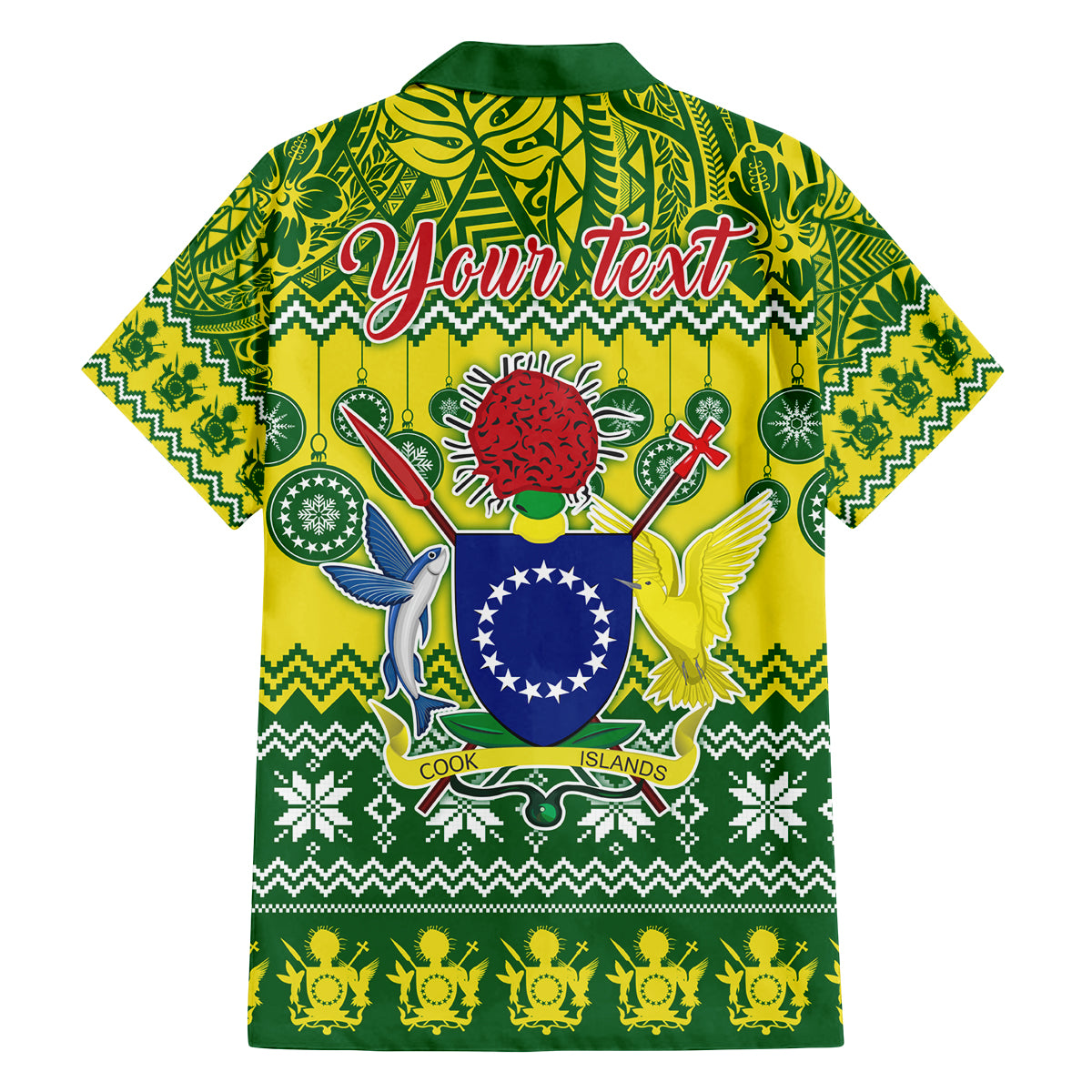 Personalised Cook Islands Christmas Family Matching Summer Maxi Dress and Hawaiian Shirt Santa Beach Meri Kiritimiti LT9 - Polynesian Pride