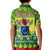 Personalised Cook Islands Christmas Kid Polo Shirt Santa Beach Meri Kiritimiti LT9 - Polynesian Pride