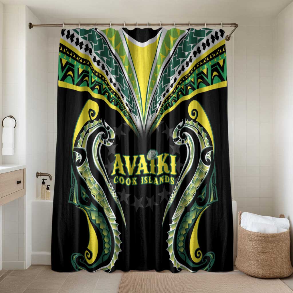 Rugby Cook Islands Avaiki Bathroom Set Black Kuki Airani Tribal Maori Inspired - Polynesian Pride
