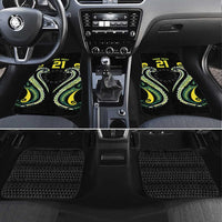 Custom Rugby Cook Islands Avaiki Car Mats Black Kuki Airani Tribal Maori Inspired - Polynesian Pride