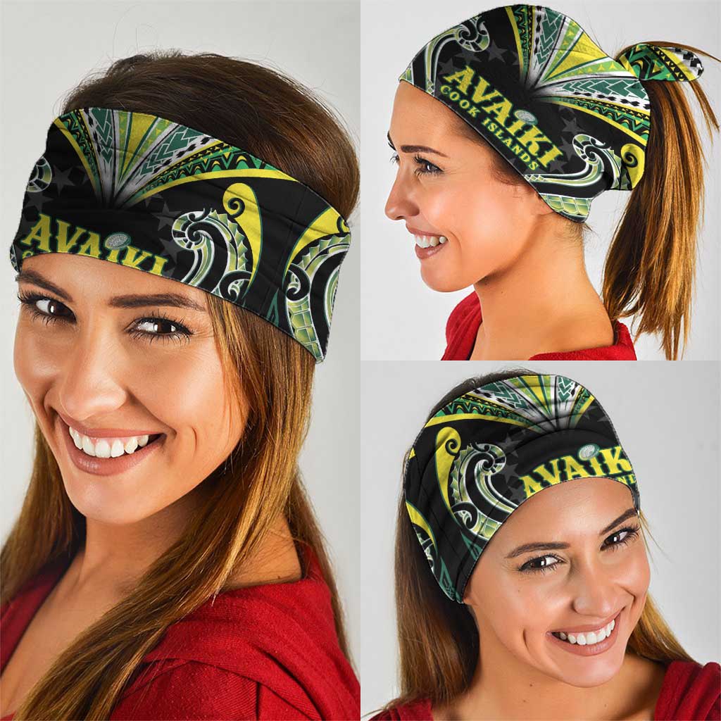 Rugby Cook Islands Avaiki Neck Gaiter Black Kuki Airani Tribal Maori Inspired - Polynesian Pride