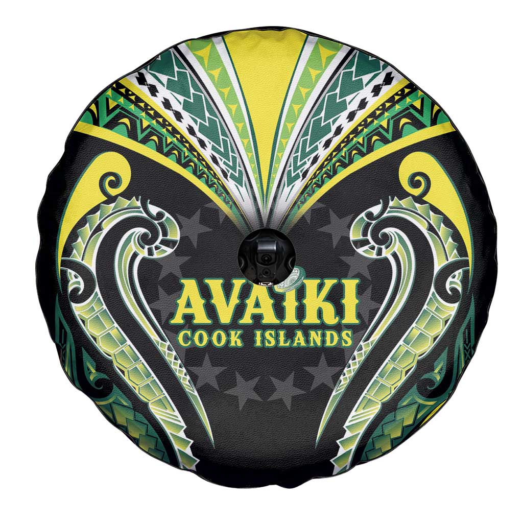 Rugby Cook Islands Avaiki Spare Tire Cover Black Kuki Airani Tribal Maori Inspired - Polynesian Pride
