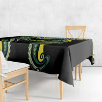 Rugby Cook Islands Avaiki Tablecloth Black Kuki Airani Tribal Maori Inspired - Polynesian Pride